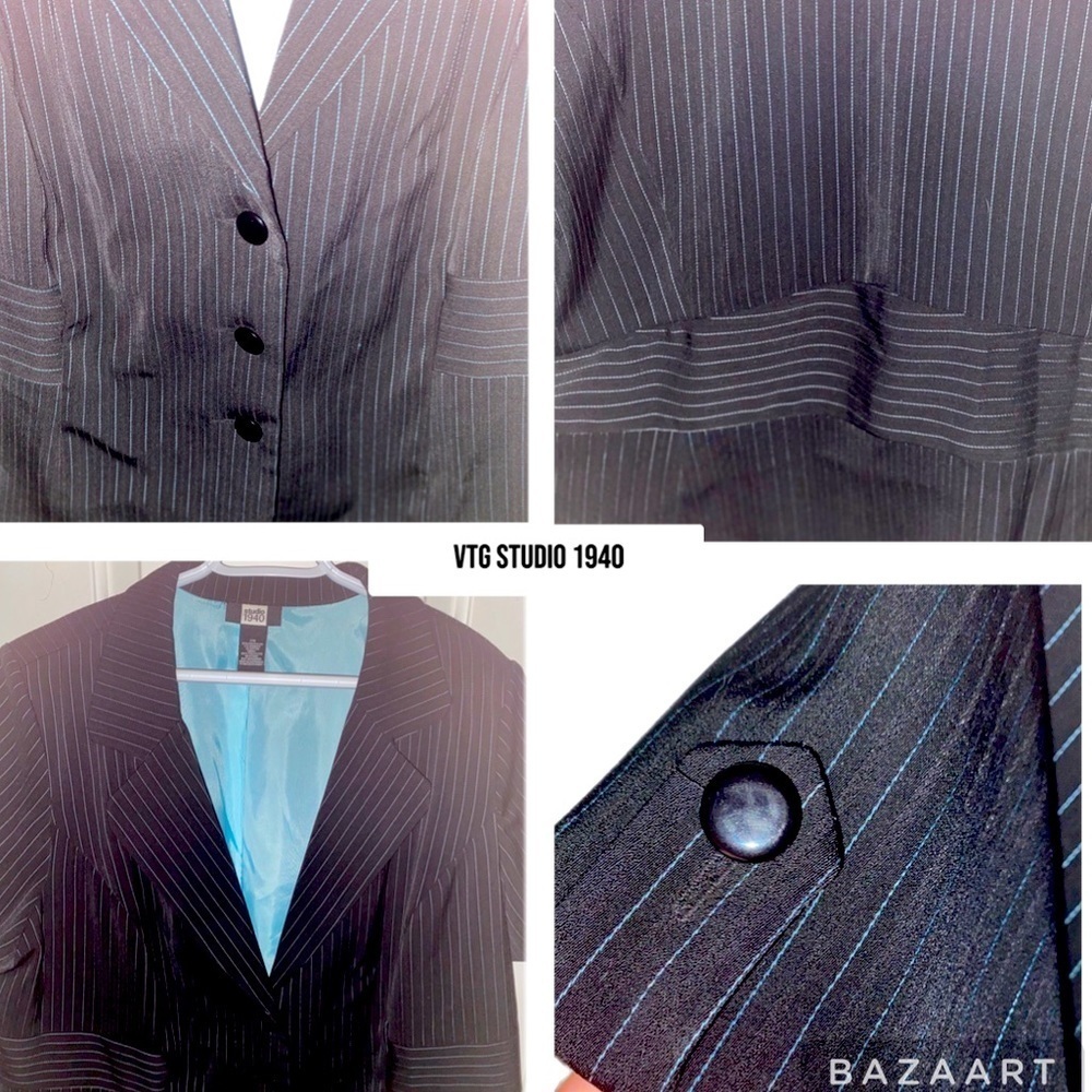 Studio 1940 Blazer, Sz 22W,Stretchy, office siren, career,Corpcore,Vintage,90s